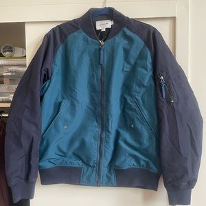 Lacoste teal puffer